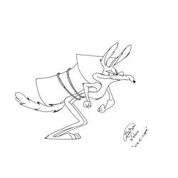 Dibujo para colorear: Coyote (Animales) #4529 - Dibujos para Colorear e Imprimir Gratis