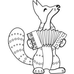 Dibujo para colorear: Coyote (Animales) #4532 - Dibujos para Colorear e Imprimir Gratis