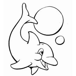 Dibujo para colorear: Delfín (Animales) #5094 - Dibujos para Colorear e Imprimir Gratis