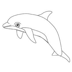 Dibujo para colorear: Delfín (Animales) #5096 - Dibujos para Colorear e Imprimir Gratis