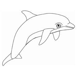 Dibujo para colorear: Delfín (Animales) #5098 - Dibujos para Colorear e Imprimir Gratis