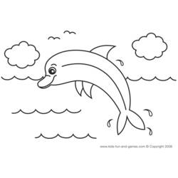 Dibujo para colorear: Delfín (Animales) #5105 - Dibujos para Colorear e Imprimir Gratis