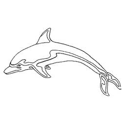 Dibujo para colorear: Delfín (Animales) #5123 - Dibujos para Colorear e Imprimir Gratis