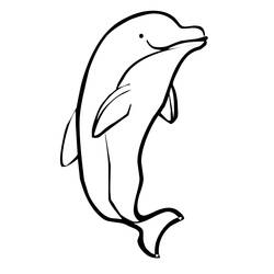 Dibujo para colorear: Delfín (Animales) #5130 - Dibujos para Colorear e Imprimir Gratis