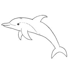 Dibujo para colorear: Delfín (Animales) #5145 - Dibujos para Colorear e Imprimir Gratis