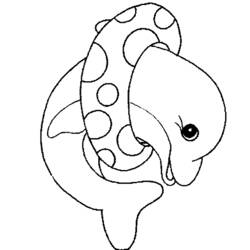 Dibujo para colorear: Delfín (Animales) #5154 - Dibujos para Colorear e Imprimir Gratis