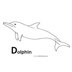 Dibujo para colorear: Delfín (Animales) #5157 - Dibujos para Colorear e Imprimir Gratis