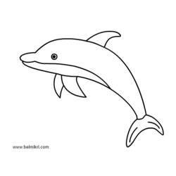 Dibujo para colorear: Delfín (Animales) #5162 - Dibujos para Colorear e Imprimir Gratis
