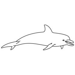 Dibujo para colorear: Delfín (Animales) #5224 - Dibujos para Colorear e Imprimir Gratis