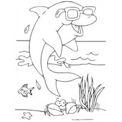 Dibujo para colorear: Delfín (Animales) #5268 - Dibujos para Colorear e Imprimir Gratis