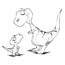Dibujo para colorear: Dinosaurio (Animales) #5489 - Dibujos para Colorear e Imprimir Gratis