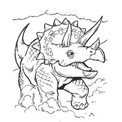 Dibujo para colorear: Dinosaurio (Animales) #5501 - Dibujos para Colorear e Imprimir Gratis