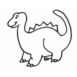 Dibujo para colorear: Dinosaurio (Animales) #5512 - Dibujos para Colorear e Imprimir Gratis