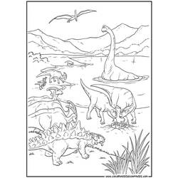 Dibujo para colorear: Dinosaurio (Animales) #5522 - Dibujos para Colorear e Imprimir Gratis