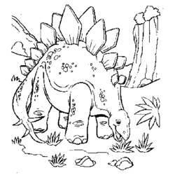 Dibujo para colorear: Dinosaurio (Animales) #5527 - Dibujos para Colorear e Imprimir Gratis