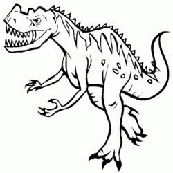 Dibujo para colorear: Dinosaurio (Animales) #5545 - Dibujos para Colorear e Imprimir Gratis