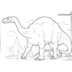 Dibujo para colorear: Dinosaurio (Animales) #5643 - Dibujos para Colorear e Imprimir Gratis