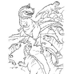 Dibujo para colorear: Dinosaurio (Animales) #5645 - Dibujos para Colorear e Imprimir Gratis