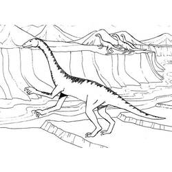 Dibujo para colorear: Dinosaurio (Animales) #5661 - Dibujos para Colorear e Imprimir Gratis