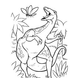 Dibujo para colorear: Dinosaurio (Animales) #5675 - Dibujos para Colorear e Imprimir Gratis