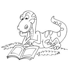 Dibujo para colorear: Dinosaurio (Animales) #5686 - Dibujos para Colorear e Imprimir Gratis
