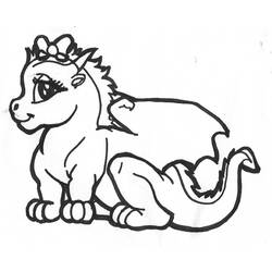 Dibujo para colorear: Dragón (Animales) #5703 - Dibujos para Colorear e Imprimir Gratis