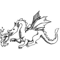 Dibujo para colorear: Dragón (Animales) #5719 - Dibujos para Colorear e Imprimir Gratis