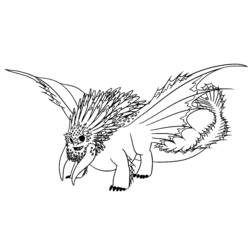 Dibujo para colorear: Dragón (Animales) #5752 - Dibujos para Colorear e Imprimir Gratis