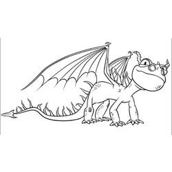 Dibujo para colorear: Dragón (Animales) #5764 - Dibujos para Colorear e Imprimir Gratis