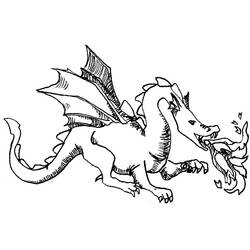 Dibujo para colorear: Dragón (Animales) #5787 - Dibujos para Colorear e Imprimir Gratis