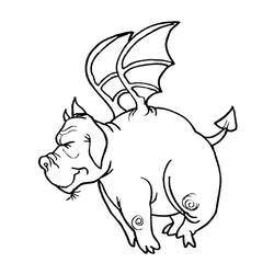 Dibujo para colorear: Dragón (Animales) #5812 - Dibujos para Colorear e Imprimir Gratis