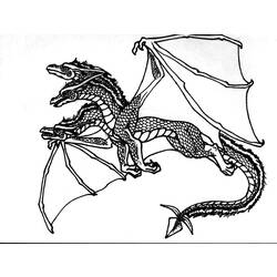 Dibujo para colorear: Dragón (Animales) #5825 - Dibujos para Colorear e Imprimir Gratis
