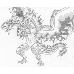 Dibujo para colorear: Dragón (Animales) #5869 - Dibujos para Colorear e Imprimir Gratis