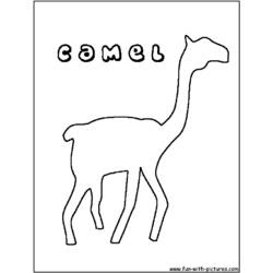 Dibujo para colorear: Dromedario (Animales) #6075 - Dibujos para Colorear e Imprimir Gratis