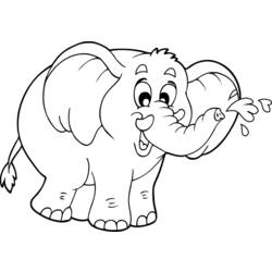Dibujo para colorear: Elefante (Animales) #6295 - Dibujos para Colorear e Imprimir Gratis