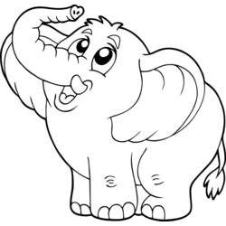 Dibujo para colorear: Elefante (Animales) #6296 - Dibujos para Colorear e Imprimir Gratis