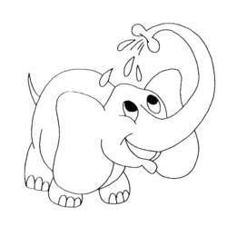 Dibujo para colorear: Elefante (Animales) #6297 - Dibujos para Colorear e Imprimir Gratis