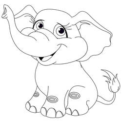 Dibujo para colorear: Elefante (Animales) #6324 - Dibujos para Colorear e Imprimir Gratis
