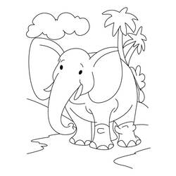 Dibujo para colorear: Elefante (Animales) #6329 - Dibujos para Colorear e Imprimir Gratis
