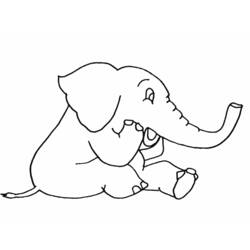 Dibujo para colorear: Elefante (Animales) #6331 - Dibujos para Colorear e Imprimir Gratis