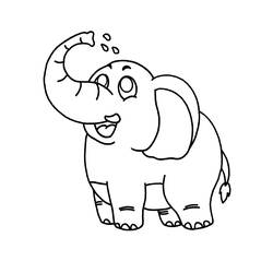 Dibujos para colorear: Elefante - Dibujos para Colorear e Imprimir Gratis