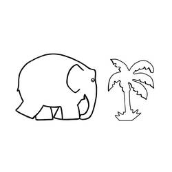 Dibujo para colorear: Elefante (Animales) #6352 - Dibujos para Colorear e Imprimir Gratis