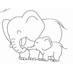 Dibujo para colorear: Elefante (Animales) #6355 - Dibujos para Colorear e Imprimir Gratis