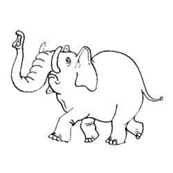 Dibujo para colorear: Elefante (Animales) #6356 - Dibujos para Colorear e Imprimir Gratis