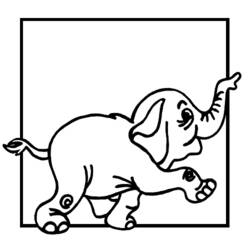 Dibujo para colorear: Elefante (Animales) #6358 - Dibujos para Colorear e Imprimir Gratis