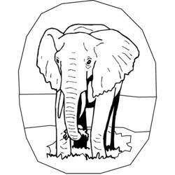 Dibujo para colorear: Elefante (Animales) #6362 - Dibujos para Colorear e Imprimir Gratis