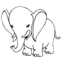 Dibujo para colorear: Elefante (Animales) #6367 - Dibujos para Colorear e Imprimir Gratis