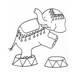 Dibujo para colorear: Elefante (Animales) #6368 - Dibujos para Colorear e Imprimir Gratis