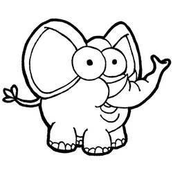 Dibujo para colorear: Elefante (Animales) #6372 - Dibujos para Colorear e Imprimir Gratis