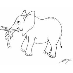 Dibujo para colorear: Elefante (Animales) #6373 - Dibujos para Colorear e Imprimir Gratis